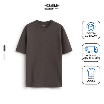 Áo Thun Tay Ngắn Miếng Patch Form Loose - Routine 10S25TSS018