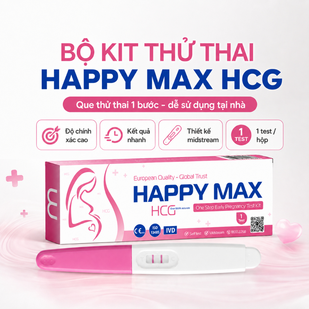 Bút thử thai HCG Happy Max Famax là giải pháp tiện lợi, nhanh chóng