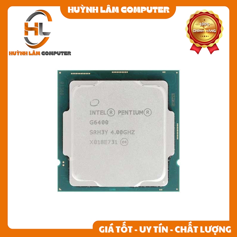 CPU Intel Pentium Gold G6400 Tray (No Box, FULL VAT) | 2 nhân 4 luồng, 4.0GHz, Socket LGA1200