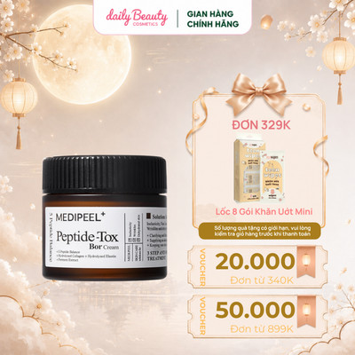 Kem Dưỡng Giúp Làm Mờ Nếp Nhăn MEDIPEEL Peptide-Tox Bor Cream 50ml Daily Beauty