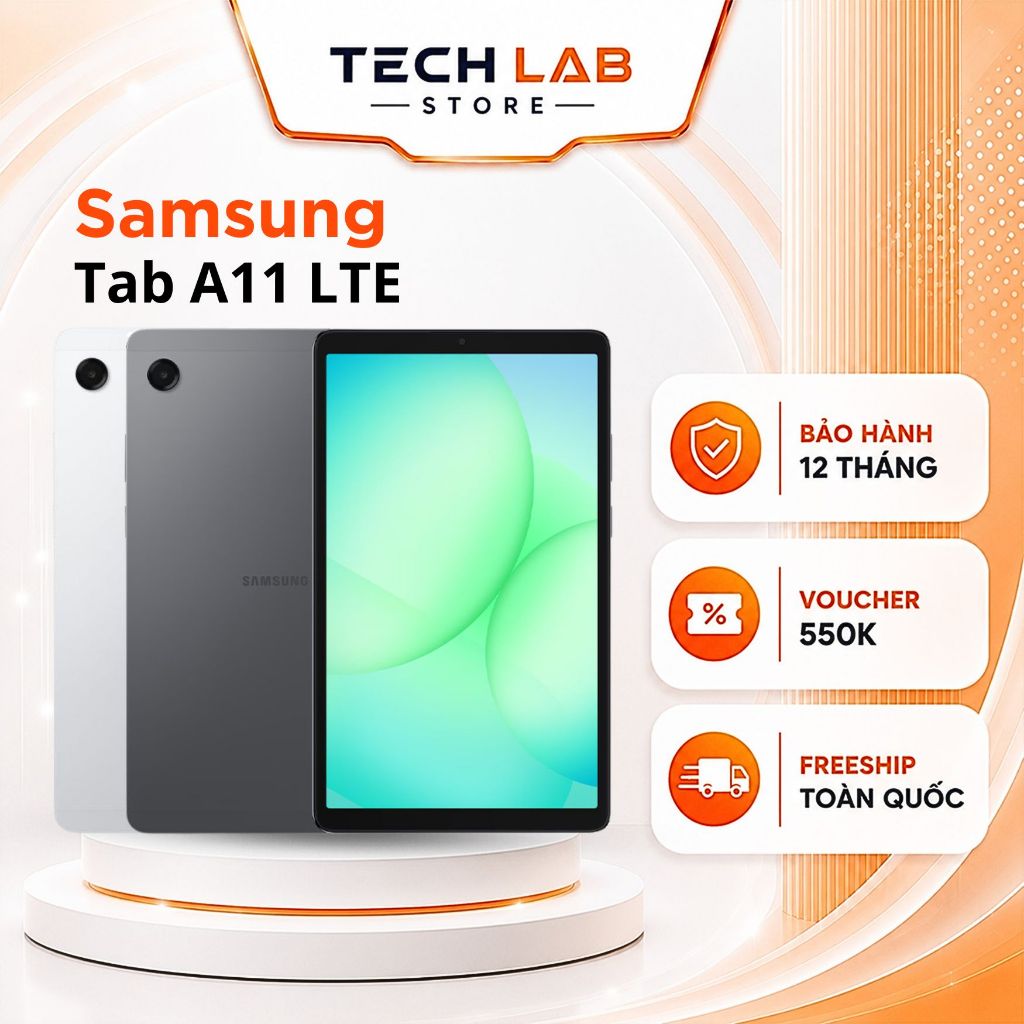 Máy tính bảng SAMSUNG Galaxy Tab A11 4G X135 Chip MediaTek Helio G99 - Bảo hành 12 Tháng