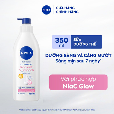 Sữa Dưỡng Thể NIVEA Mịn Mượt | Sáng Da Ban Ngày 350ml / Kem Body - 98413