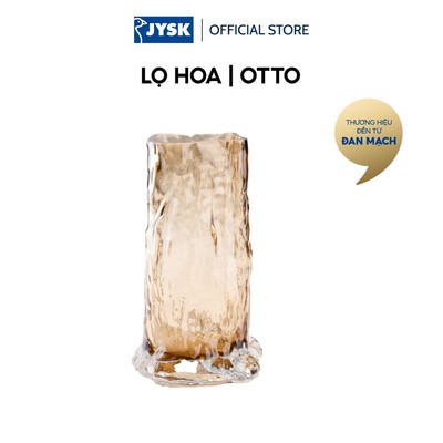 Lọ hoa | JYSK OTTO | thủy tinh | be | Ø12xC20cm