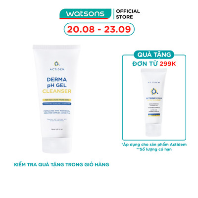 Gel Rửa Mặt Cho Da Dầu Mụn Actidem Derma pH Gel Cleanser 150ml