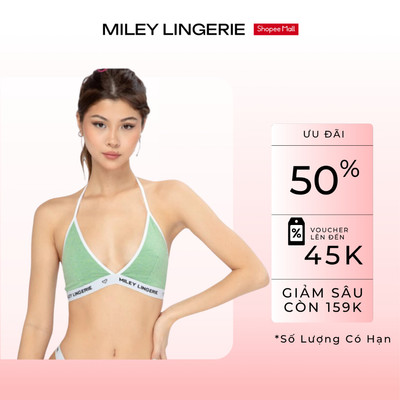 Áo Ngực Thể Thao Nữ Không Gọng Cổ Chữ V Miley Lingerie Melange Active