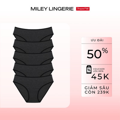[LIVE] Combo 5 Quần Lót Modal Visco Miley Lingerie Co Dãn 4 Chiều, Mềm Mại, Nhãn In Chống Cộm