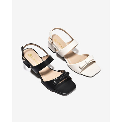 [Mẫu mới] Giày Sandal Cao Gót Đông Hải Phối Nơ - S5924