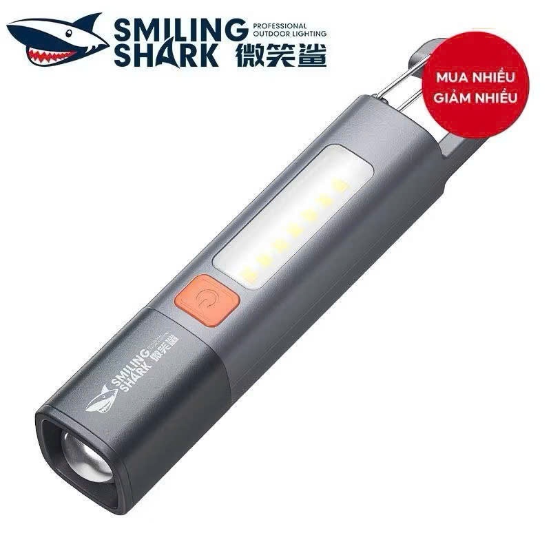 Đèn pin siêu sáng cầm tay smiling shark SD -1023