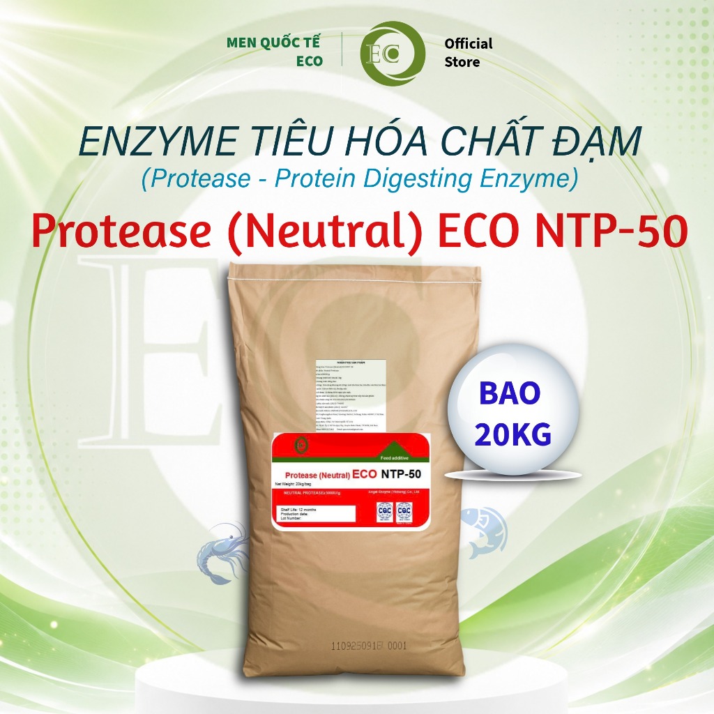Enzyme Protease (Neutral) ECO - NTP 50 (20kg/thùng)