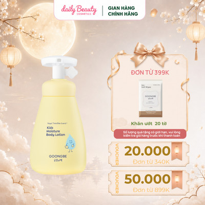 Sữa Dưỡng Thể, Dưỡng Ẩm Dịu Nhẹ GOONGBE Kids Moisture Body Lotion 250ml