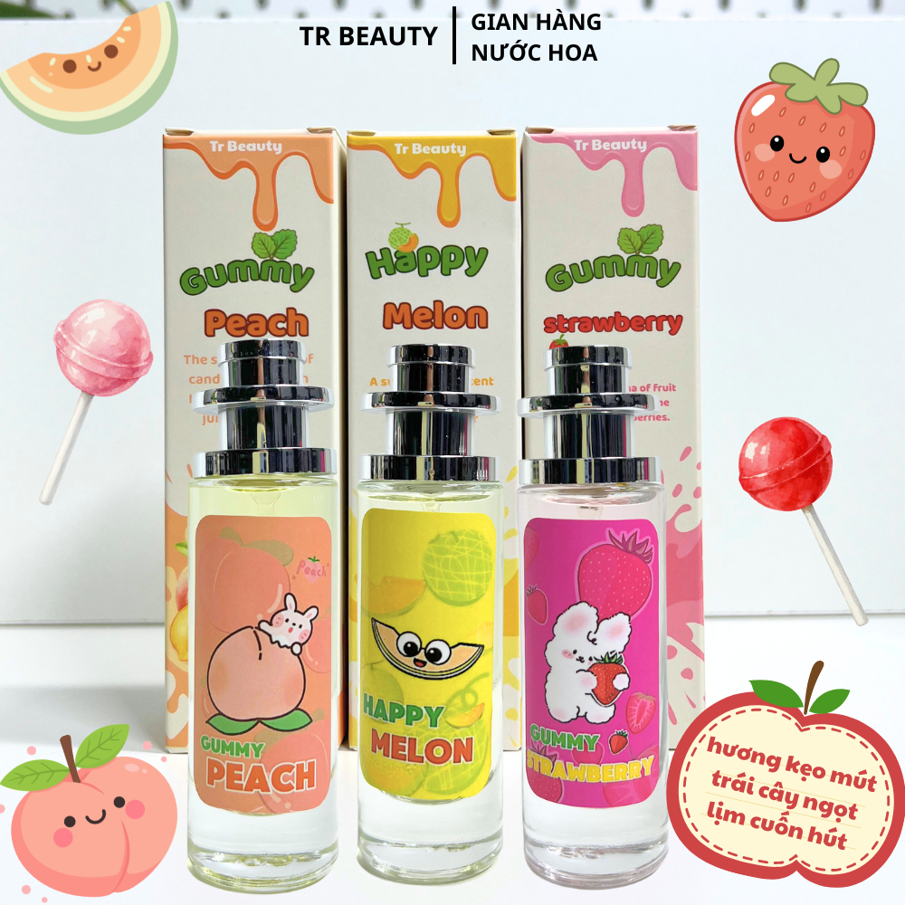 [ MUA 2C 30ML TẶNG 1C 100ML ] nước hoa thơm lâu - chai 30ml hương NƯỚC HOA TRÁI CÂY tươi mới ngọt dịu thoang thoảng