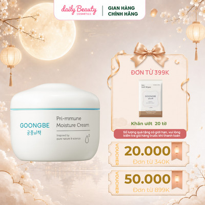 Kem Dưỡng Ẩm GOONGBE Primmune Moisture Cream Dành Cho Da Nhạy Cảm 180ml