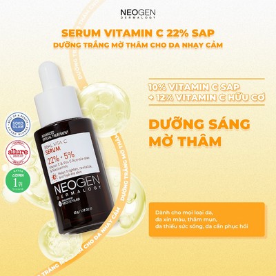 [KHTT] Serum Mờ Thâm Dưỡng Sáng Vitamin C SAP + Niacinamide Neogen Dermalogy Real Vita C 32g