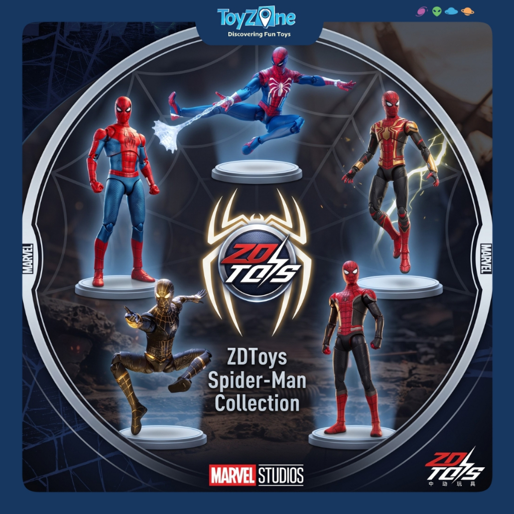 ZD Toy Spider-Man Người Nhện Mô Hình Đồ Chơi Sưu Tầm Marvel Figure Action Figure Chính Hãng