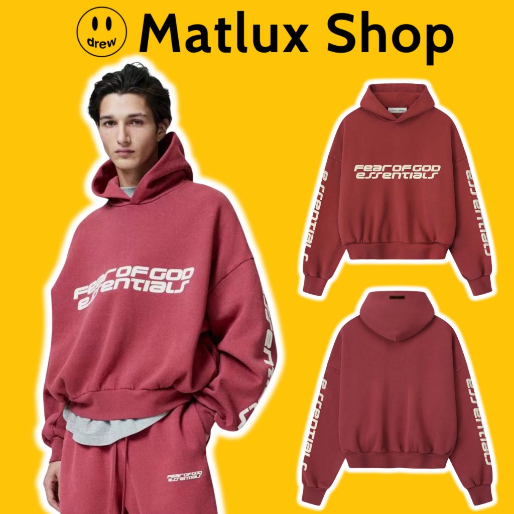 [BEST QUALITY] Áo hoodie Fear Of God FOG Essentials Cropped Fleece cao cấp, Áo khoác nỉ FOG
