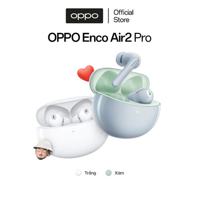 [SV] Tai Nghe Bluetooth Không dây OPPO Enco Air 2 Pro | Âm Bass mạnh | Chống ồn chủ động -Hàng chính hãng