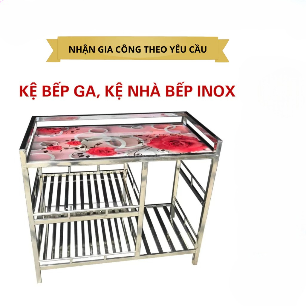 [Furniture] INBOX ZALO NGAY Kệ inox bếp ga, kệ để đồ nhà bếp, kệ bếp, kệ bình ga, kệ nếu ăn, kệ để b