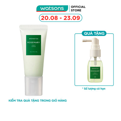 Tẩy Tế Bào Chết Da Đầu Aromatica Chiết Xuất Hương Thảo 165ml