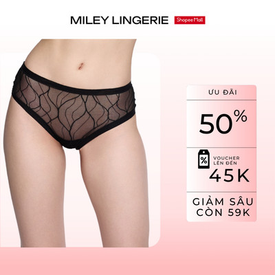 Quần Lót Nữ Ren Miley Lingerie Hoạ Tiết Zig Zac
