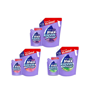 [ĐỘC QUYỀN SINH VIÊN]  Combo Túi Nước Giặt Xả 3.8kg + Túi Nước Giặt Xả 600g MaxKleen