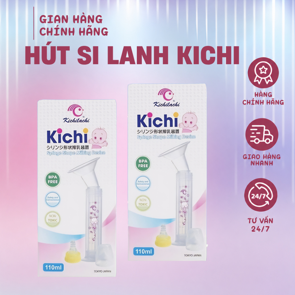 Hút Sữa KICHI Cầm Tay An Toàn Cho Mẹ Dành Bé Output