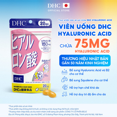 Viên uống DHC Hyaluronic Acid (20 ngày) - Thực phẩm bảo vệ sức khỏe DHC Hyaluronic Acid