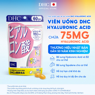 Viên uống DHC Hyaluronic Acid (60 ngày) - Thực phẩm bảo vệ sức khỏe DHC Hyaluronic Acid