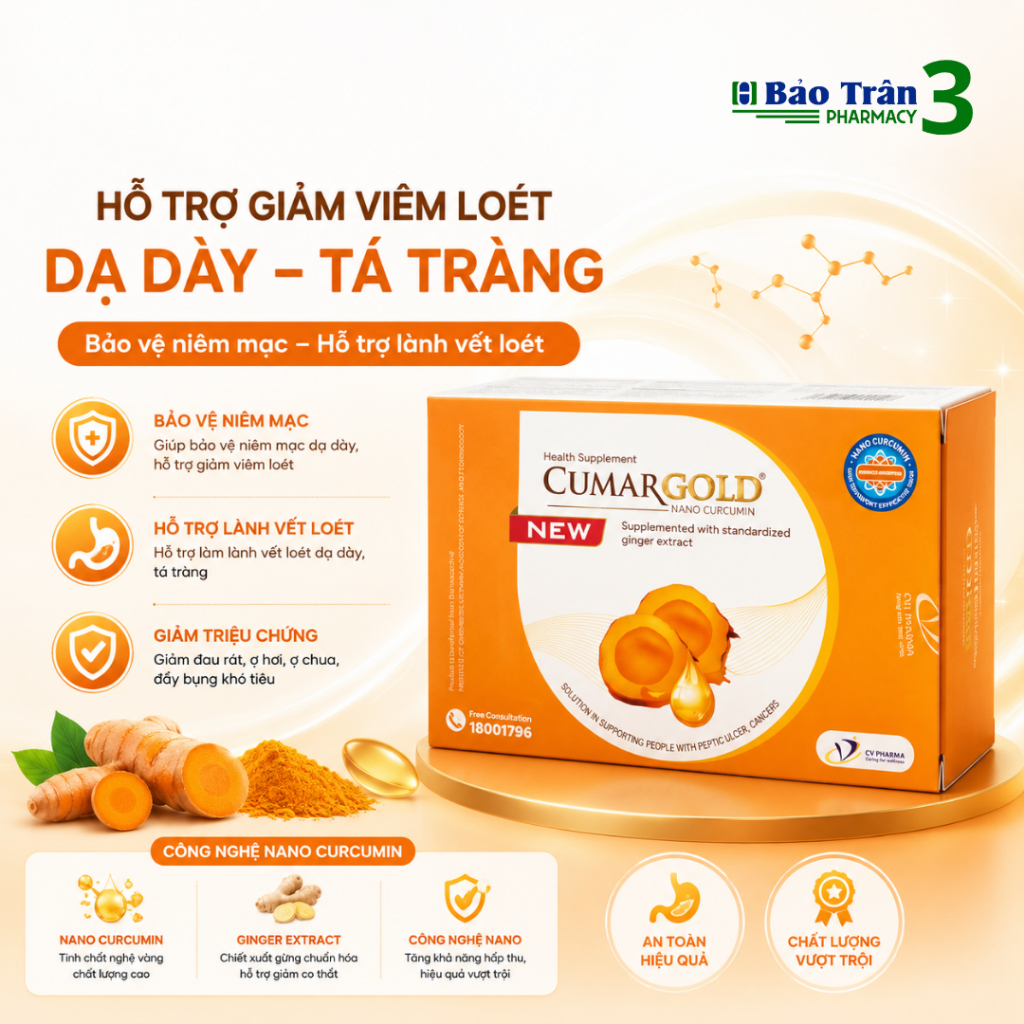 TPBVSK CumarGold New - Hộp 40 viên