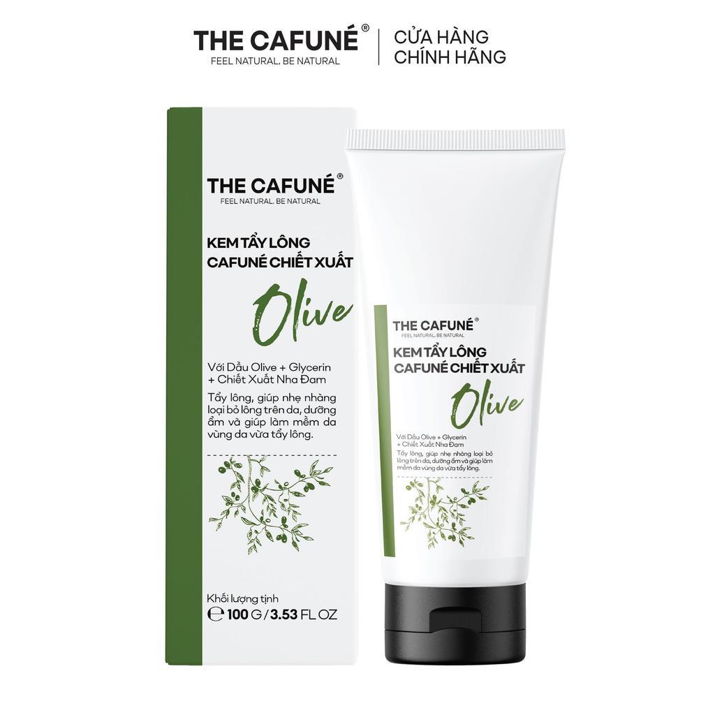 Kem Tẩy Lông Chiết Xuất Olive The Cafuné, Sạch Lông Vùng Kín Bikini Chân Tay Nách Bụng Ngực Triệt Lô