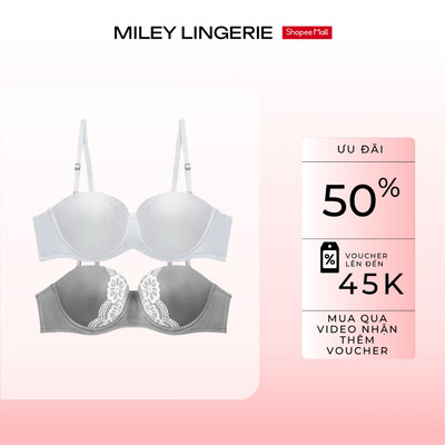 [Áo Ngực Nữ] Set 2 Áo Lót Thun Lạnh Cúp Ngang Miley Lingerie, Tháo Dây Linh Hoạt, Chống Tuột Diện Đầm Hở Vai
