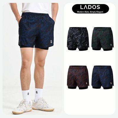 [DEAL MỞ BÁN] Quần Short Thể Thao Camo Active LADOS - 4216 Chất Poly Thoáng Khí, Co Giãn Tốt, Có 2 Lớp Và Túi Tiện Dụng