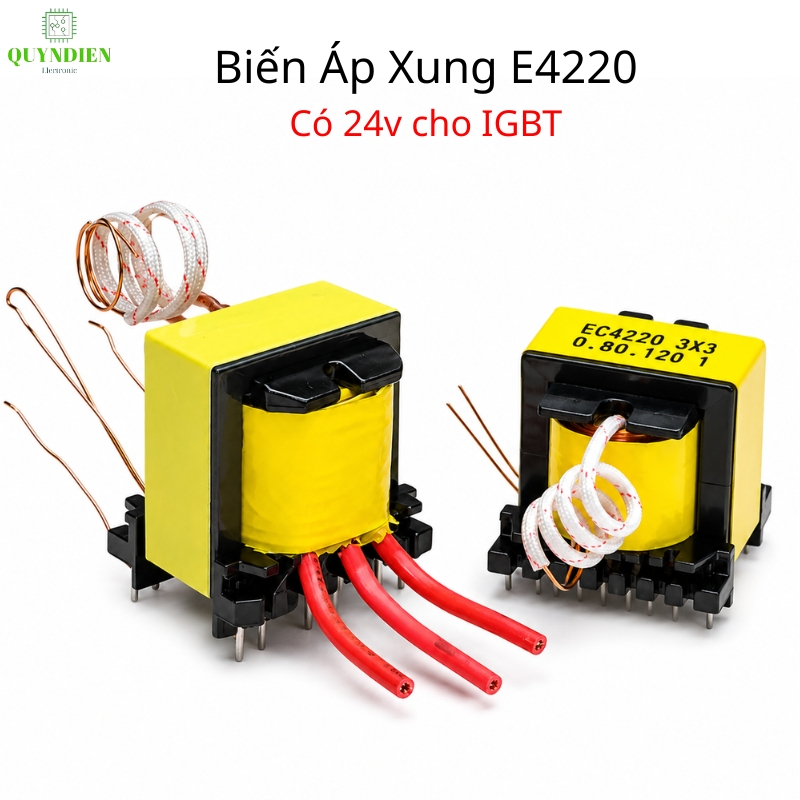 Biến Áp Xung E42 20 Vuông - Có nguồn phụ 24v dùng cho IGBT  - linh kiện điện tử QUỲNH DIỄN