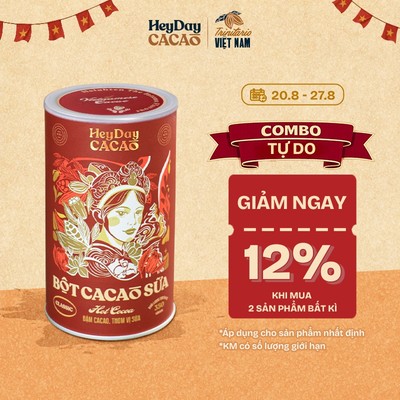 Lon 350g - Bột cacao sữa Classic - Đậm cacao, thơm vị sữa – Heyday Cacao