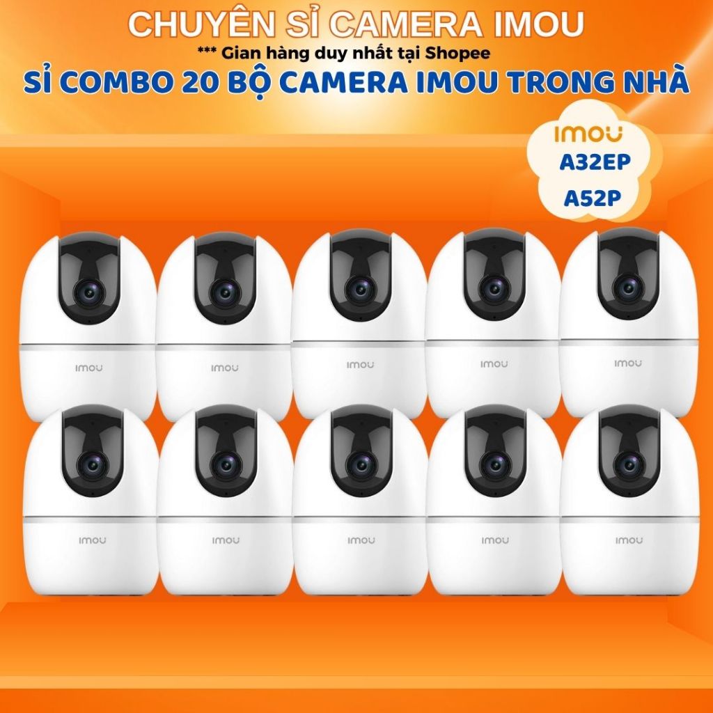 [Sỉ 18c-30c Camera Imou] Camera Wifi IMOU A32EP/ A32 Pro - A52P/ A52 Pro 3MP/5MP trong nhà quay 360 