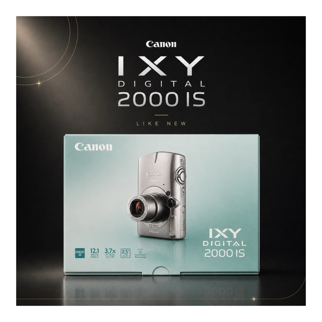 Canon IXY 2000 IS Fullbox Like New | Máy Ảnh Compact 12.1MP CCD | Chính Hãng