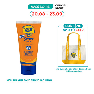 Kem Chống Nắng Banana Boat Sport Ultra Sunscreen Lotion SPF80 PA++++ 90ml