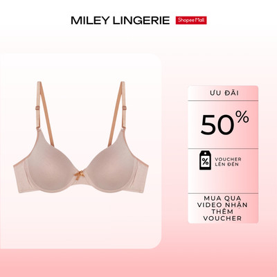 Áo Ngực Cotton Trơn Mút Mỏng Nâng Ngực Flexi Miley Lingerie BRC12 -Mềm Mại, Thoáng Khí