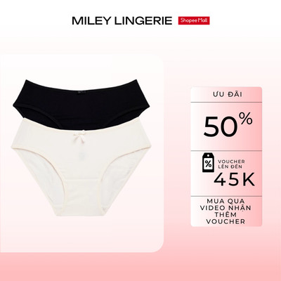 [Quần Lót Thở] Combo 2 Quần Lót Modal Visco Miley Lingerie Bikini Kháng Khuẩn BCS04