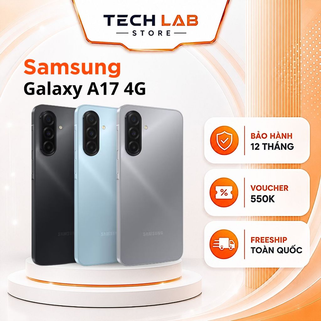 Điện thoại SAMSUNG Galaxy A17 4G RAM 8GB ROM 128GB Chip MediaTek Helio G99 - Bảo hành 12 Tháng
