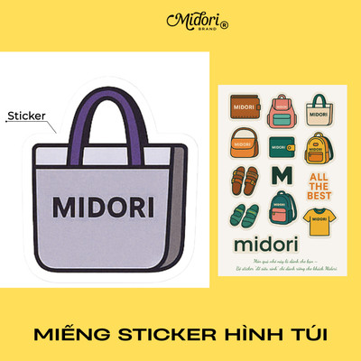[S1] STICKER TÚI VÍ NHỎ XINH XẮN | MIDORI STUDIO