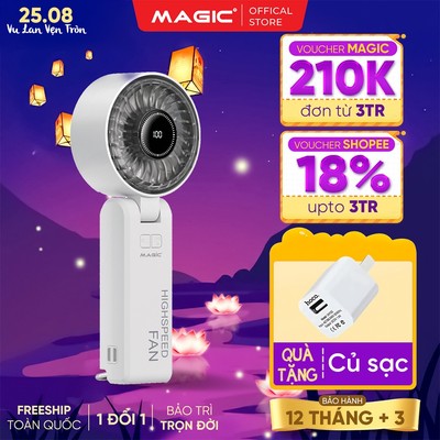 [Hàng Mới Về] Quạt sạc cầm tay mini Magic A-013, Pin thực tế 1200mAh, Dùng 8h, Bảo hành 12 tháng