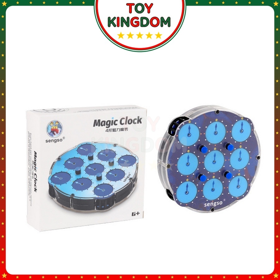 Rubik Clock ShengShou M Có Nam Châm Rubic Biến Thể Đồng Hồ SengSo - Toy Land