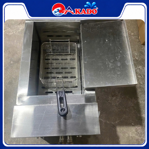 Bếp chiên tách dầu 10 lít inox 304 Chiên gà ,cá,nem,đậu phụ ,chiên khoai đồ ăn vặt