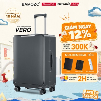Vali Doanh Nhân Bamozo VERO Thiết Kế Khung Nhôm Sang Trọng Phù Hợp Đi Công Tác Ngắn Ngày_VERO