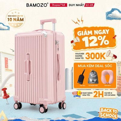Vali Du Lịch Khóa Kéo Bamozo Ultrapack Lite Cao Cấp Size 20/24/28 Tăng Sức Chứa Hành Lý_ULTRAL