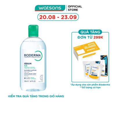 Nước Tẩy Trang Dành Cho Da Hỗn Hợp và Da Dầu Bioderma Sebium H20 500ml