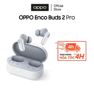 Tai nghe Bluetooth Không dây OPPO Enco Buds 2 Pro | 38 giờ phát nhạc | Công thái học | Khử ồn AI
