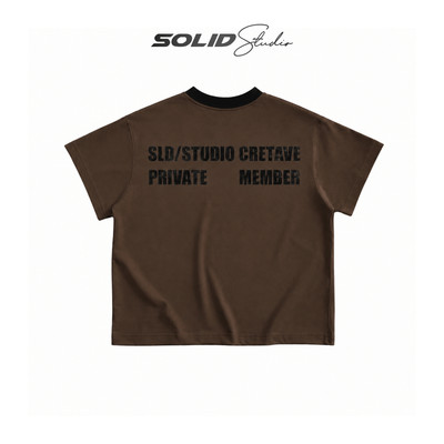 Áo Thun Boxy Nam Nữ SLD/STUDIO Private Member Unisex Form Rộng - TS61
