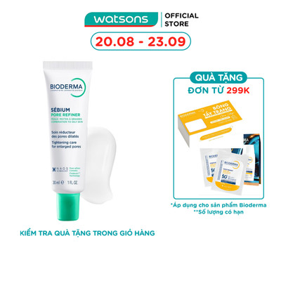 Kem Làm Se Khít Lỗ Chân Lông Và Giảm Dầu Cho Da Nhờn Bioderma Sebium Pore Refiner 30ml