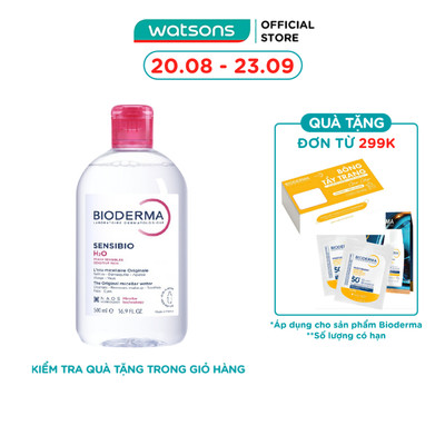Nước Tẩy Trang Dành Cho Da Nhạy Cảm Bioderma Sensibio H20 500ml